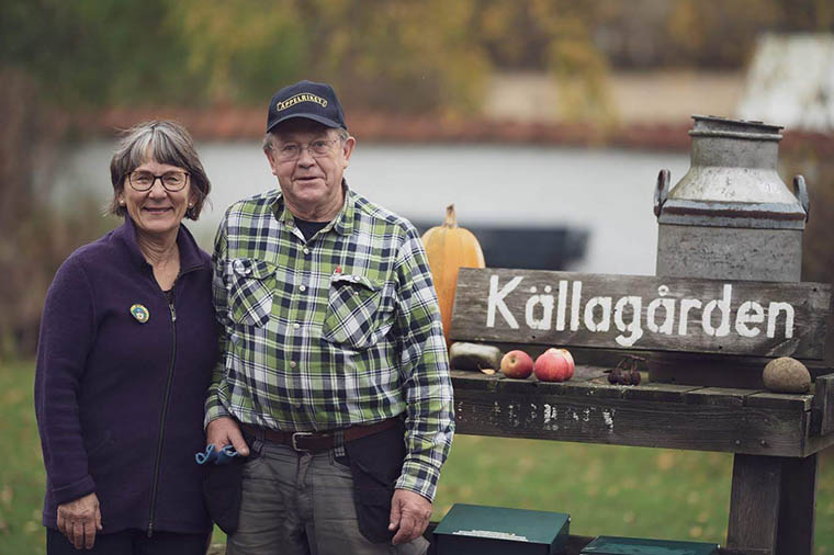 Eva och Jörgen på Källagården.