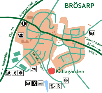 Karta över Brösarp.