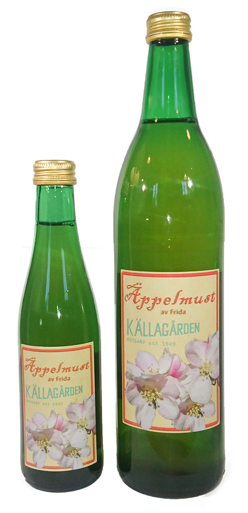 Källagården's apple juice from the Frida apple.